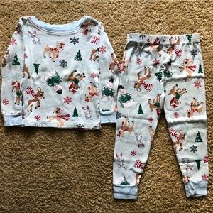 Christmas Rudolph the red nose, reindeer pajamas, long sleeve